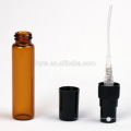 2ml 5ml 10ml échantillon d&#39;ambre Matériau de verre et huile essentielle Utiliser un flacon en verre transparent